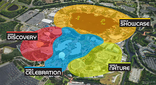 Nuevas áreas temáticas de Epcot en Disneyworld